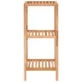 Étagère de salle de bain 36x36x79 cm Bois massif de noyer