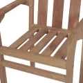 Chaises de jardin empilables avec coussins lot de 6 Teck solide