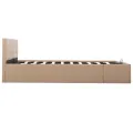 Cadre de lit avec rangement hydraulique Similicuir 180x200 cm