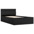 Cadre de lit à rangement hydraulique sans matelas 90x200 cm