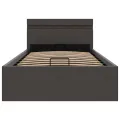 Cadre de lit à rangement hydraulique sans matelas 90x200 cm