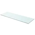 Panneaux d'étagère 2 pcs Verre Transparent 90 x 30 cm