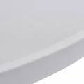 Housses élastiques de table Ø 60 cm Blanc 2 pcs