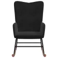 Chaise à bascule Noir Velours