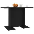 Table de salle à manger Noir 110 x 60 x 75 cm Aggloméré