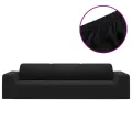 Housse extensible de canapé 4 places Noir Jersey de polyester