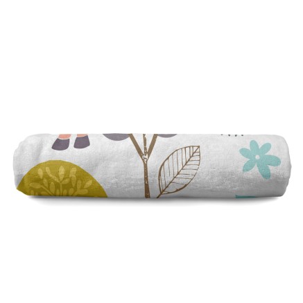 Telo da bagno HappyFriday Moshi Moshi Woodland Multicolore 70 x 150 cm 2
