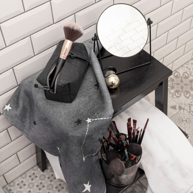 Serviette de toilette HappyFriday Blanc Constellation Multicouleur 70