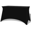 Housses extensibles pour table 2 pièces 183 x 76 x 74 cm Noir