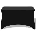Housses extensibles pour table 2 pièces 183 x 76 x 74 cm Noir