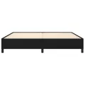 Cadre de lit sans matelas noir 200x200 cm tissu