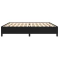 Cadre de lit sans matelas noir 200x200 cm tissu