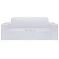 Housse extensible de canapé 2 places Blanc Jersey de polyester