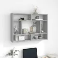 Étagère murale Sonoma gris 75x16x55 cm Bois d'ingénierie