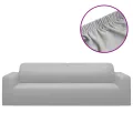Housse extensible de canapé 2 places Gris Jersey de polyester