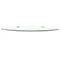 Étagère de coin + supports chromés Verre Transparent 35 x 35 cm