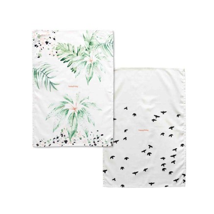 Tissu de cuisine HappyFriday Delicate Multicouleur 70 x 50 cm (2 Unit