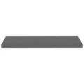 Étagère murale flottante Gris brillant 80x23,5x3,8 cm MDF