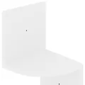 Étagère d'angle murale blanc brillant 19x19x123 cm