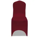 Housses élastiques de chaise Bordeaux 24 pcs