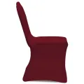 Housses élastiques de chaise Bordeaux 24 pcs