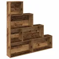 Bibliothèque vieux bois 157x24x160 cm bois d'ingénierie