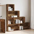 Bibliothèque vieux bois 157x24x160 cm bois d'ingénierie