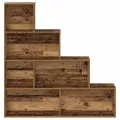 Bibliothèque vieux bois 157x24x160 cm bois d'ingénierie