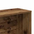 Bibliothèque vieux bois 157x24x160 cm bois d'ingénierie