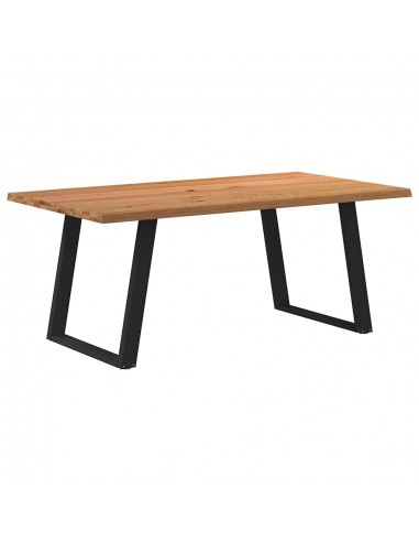 Table à manger marron clair 180x100x74 cm bois de chêne massif