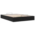  Cadre de lit ottoman sans matelas noir 140x200 cm velours