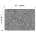 Tapis lavable antidérapant 160x230 cm anthracite