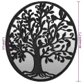 Miroir Noir 40x2,5 cm Fer pour utilisation à l'intérieur