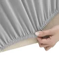 Housse extensible de canapé Gris Jersey de polyester