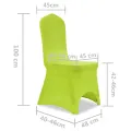 Housse de chaise extensible 4 pcs vert