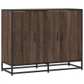 Buffet chêne marron 94x35x76 cm bois d'ingénierie