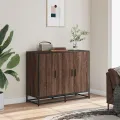 Buffet chêne marron 94x35x76 cm bois d'ingénierie