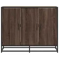 Buffet chêne marron 94x35x76 cm bois d'ingénierie