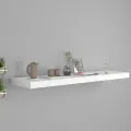 Étagère murale flottante blanc 90x23,5x3,8 cm MDF