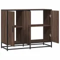 Buffet chêne marron 94x35x76 cm bois d'ingénierie
