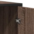 Buffet chêne marron 94x35x76 cm bois d'ingénierie