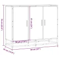 Buffet chêne marron 94x35x76 cm bois d'ingénierie