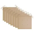 Chaises pliables d'extérieur lot de 8 et coussins Bois d'acacia