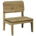 Chaises de jardin lot de 2 cire marron 60x52,5x72 cm