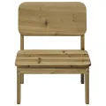 Chaises de jardin lot de 2 cire marron 60x52,5x72 cm