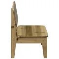Chaises de jardin lot de 2 cire marron 60x52,5x72 cm