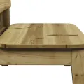 Chaises de jardin lot de 2 cire marron 60x52,5x72 cm