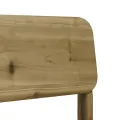 Chaises de jardin lot de 2 cire marron 60x52,5x72 cm