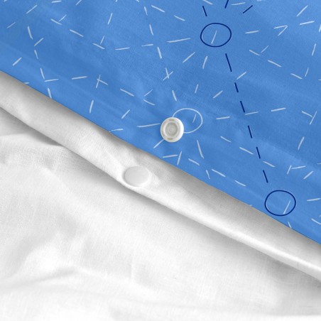 Duvet cover set HappyFriday Le Petit Prince Accolade Multicolour Baby