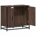 Armoire de lavabo de salle de bain chêne marron 65x33x60 cm